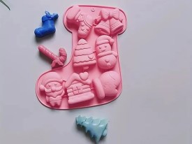 Molde silicona BOTA 7 figuras navidad